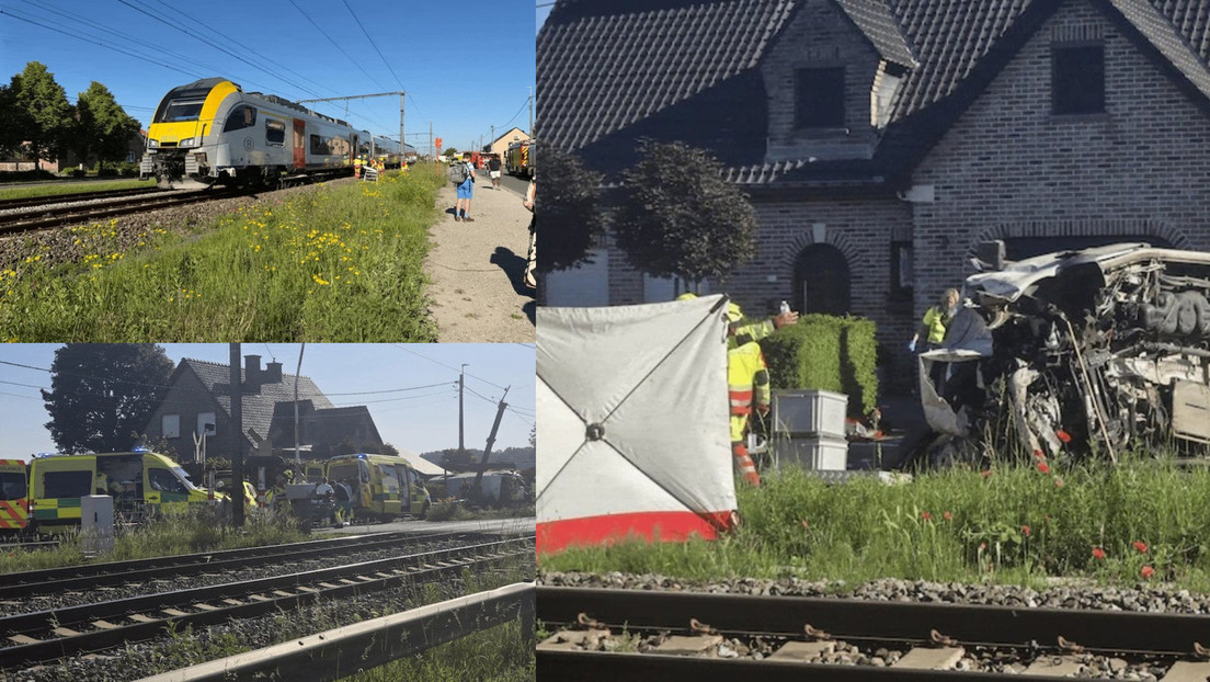 Belgien: Regionalzug fährt an Bahnübergang in Schulbus – mehrere Tote